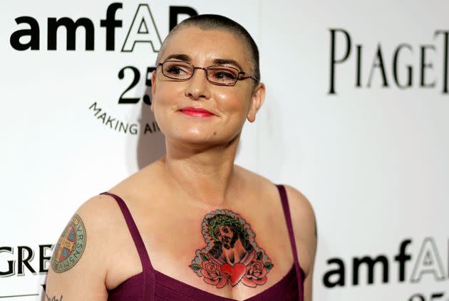 Sinead O&#39;Connor attends at amfAR&#39;s Inspiration Gala in Los Angeles on October 27, 2011.