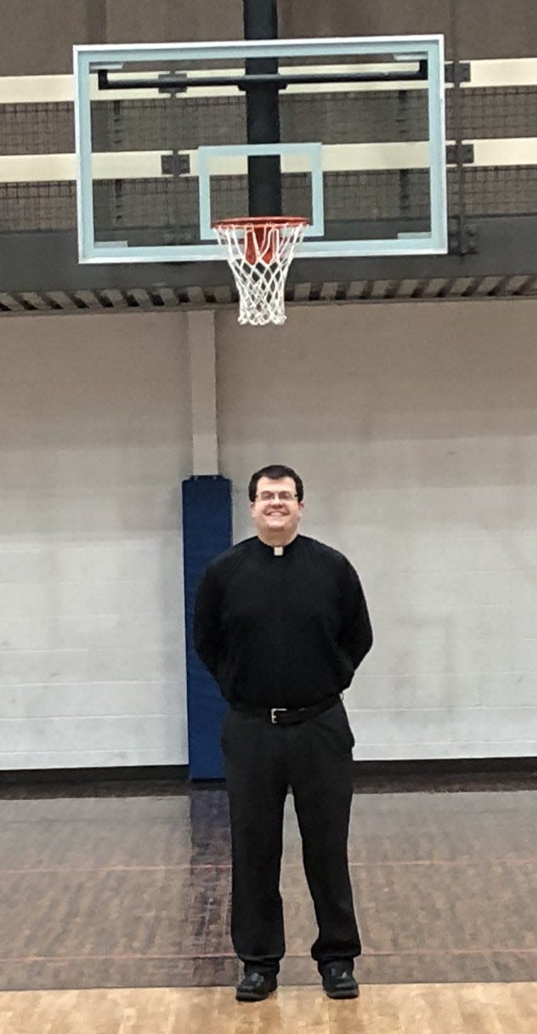 Smith enjoys basketball during open gym nights at the St. Joseph Convocation Center in Crestline on Thursdays from 8:30-10:30.