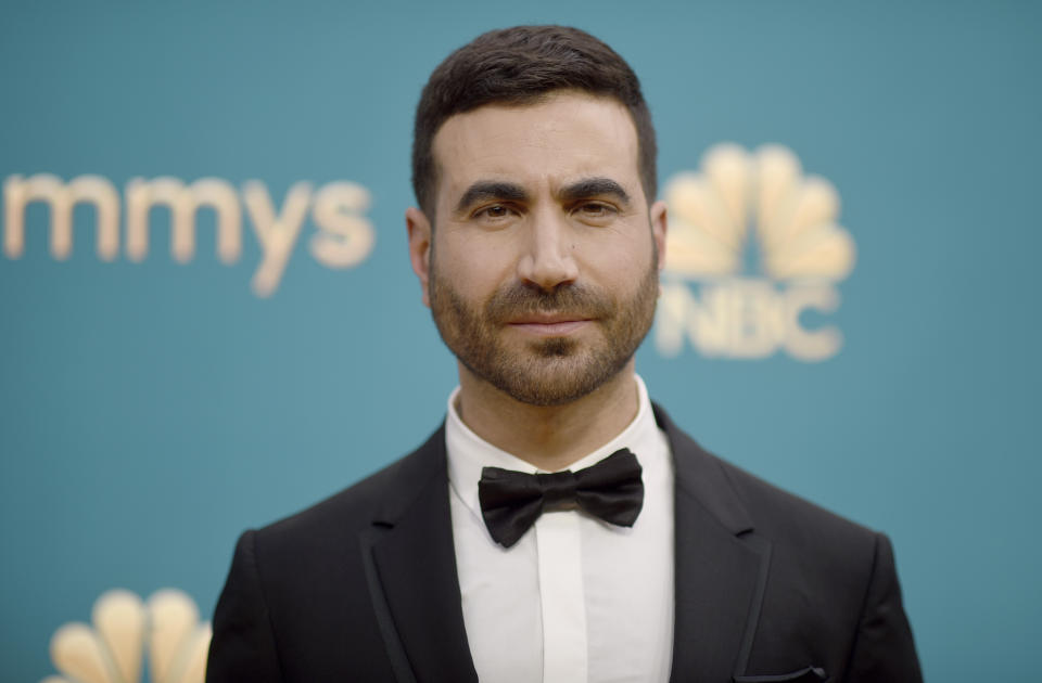 Brett Goldstein arrives at the 74th Primetime Emmy Awards on Monday, Sept. 12, 2022, at the Microsoft Theater in Los Angeles. (Photo by Richard Shotwell/Invision/AP)