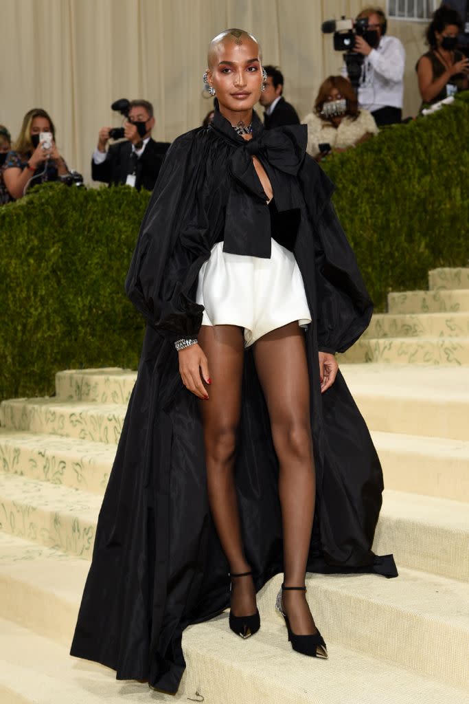 Indya Moore in Saint Laurent. - Credit: AP Images