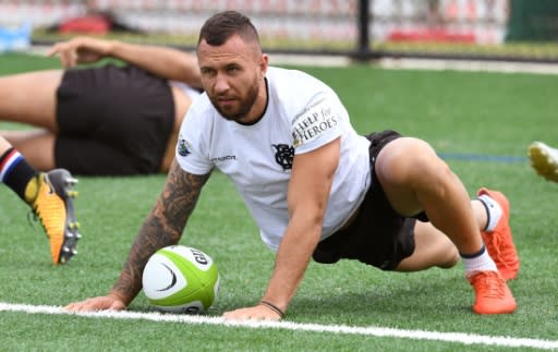 Quade Cooper (pictured October 2017) has been capped 70 times but has not been picked since mid 2017 after falling out of favour