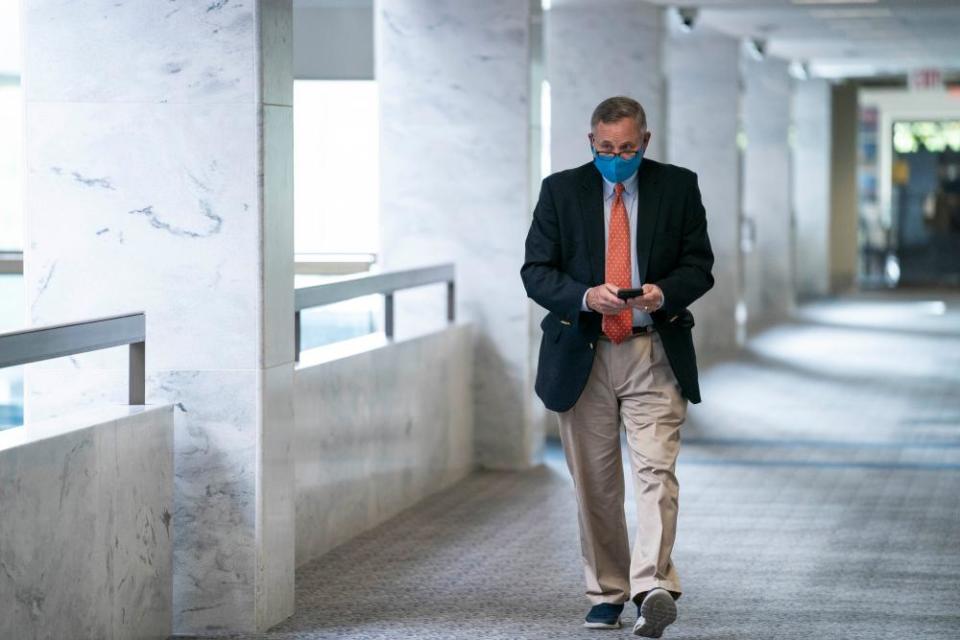 Senator Richard Burr voted to impeach Donald Trump over the Capitol insurrection but now appears to oppose an investigatory commmission.