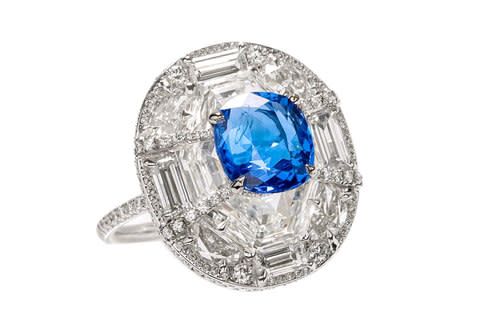 Boghossian blue spinel ring