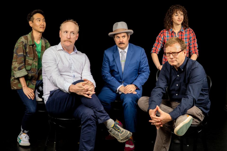 LOS ANGELES, CA--JUNE 19, 2019--Will Choi, Matt Walsh, Paul F. Tompkins, Beth Appel and Andy Daly, a