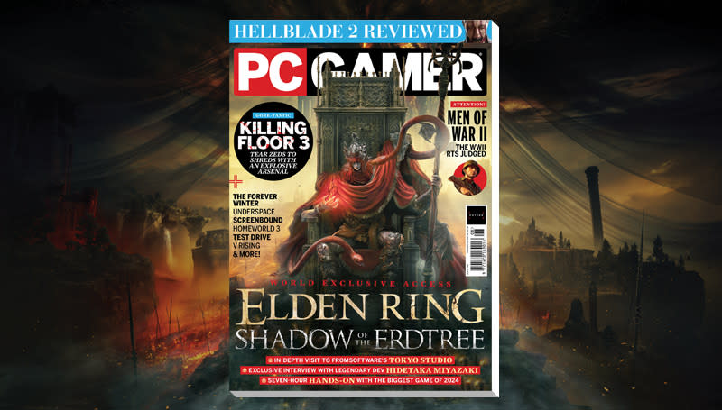  PC Gamer magazine Elden Ring: Shadow of the Erdtree issue cover. 