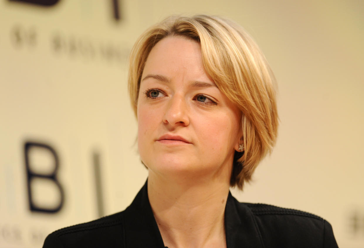 ITV Business Editor Laura Kuenssberg at the CBI conference, at the Grosvenor House hotel, in central London.