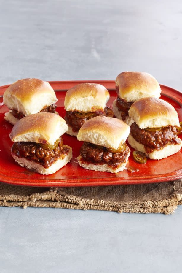 Spicy Whiskey BBQ Sliders