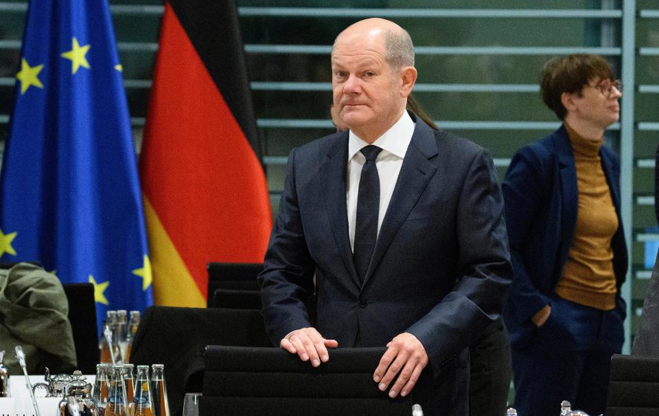 German chancellor Olaf Scholz said procurement packages needed to be sustainable ((c) Copyright 2023, dpa (www.dpa.de). Alle Rechte vorbehalten)