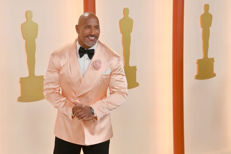 Dwayne Johnson attends the Academy Awards in March. File Photo by Jim Ruymen/UPI