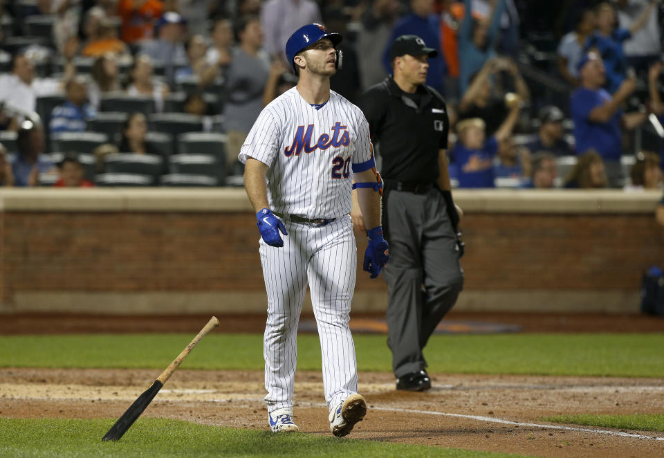 紐約大都會「北極熊」Pete Alonso，有望挑戰單季60轟。（MLB Photo by Jim McIsaac/Getty Images）