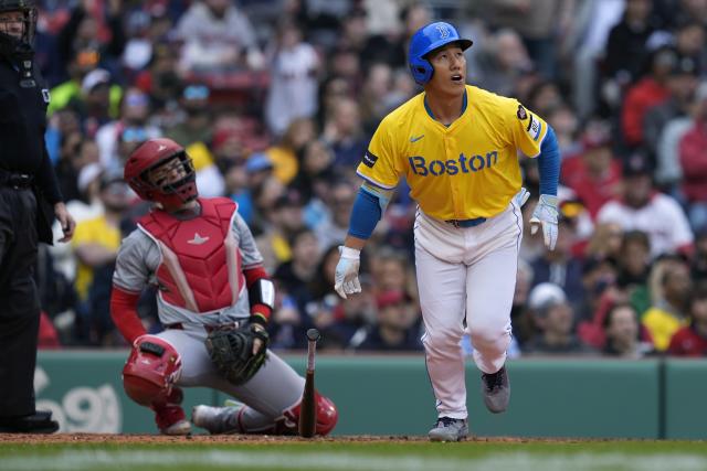 Masataka Yoshida hits 1 of 3 homers for the Red Sox, who beat 