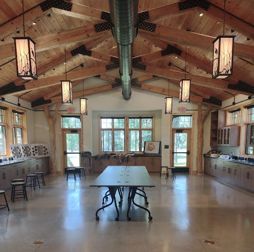 A view inside Kohler Center for Marsh Education.