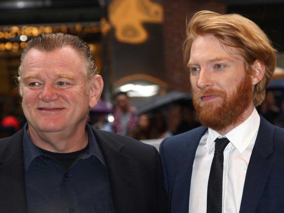 Domhnall Gleeson with Brendan Gleeson