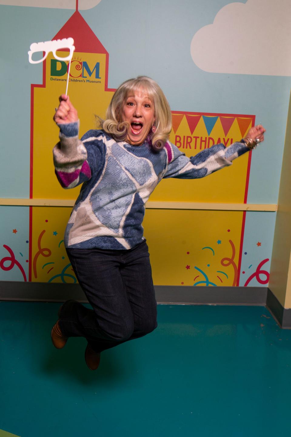 Kathleen Wilson is seeing her 16th Leap Day birthday. She's photographed at the Delaware Children's Museum.