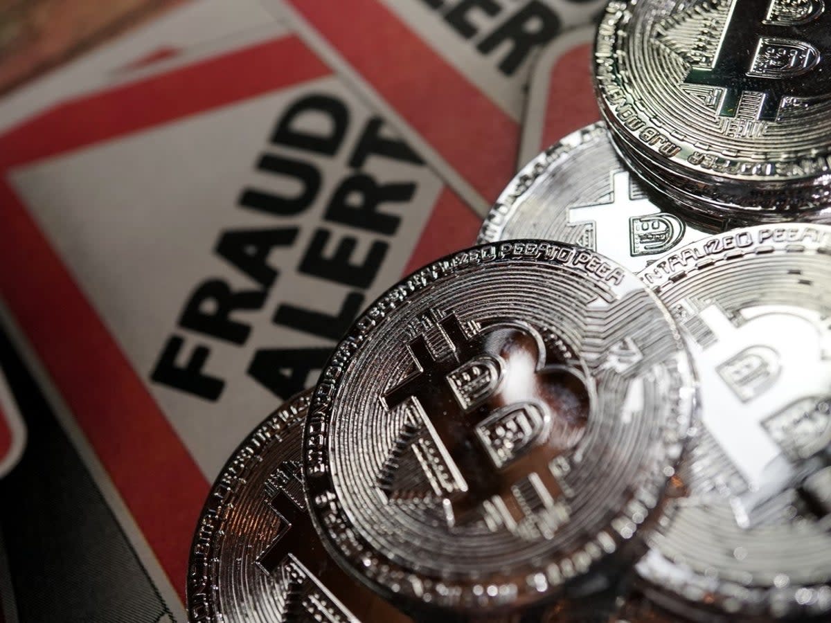 A report published on 16 August, 2022, shows crypto scams have plummeted in tandem with the price of bitcoin (iStock/ Getty Images)