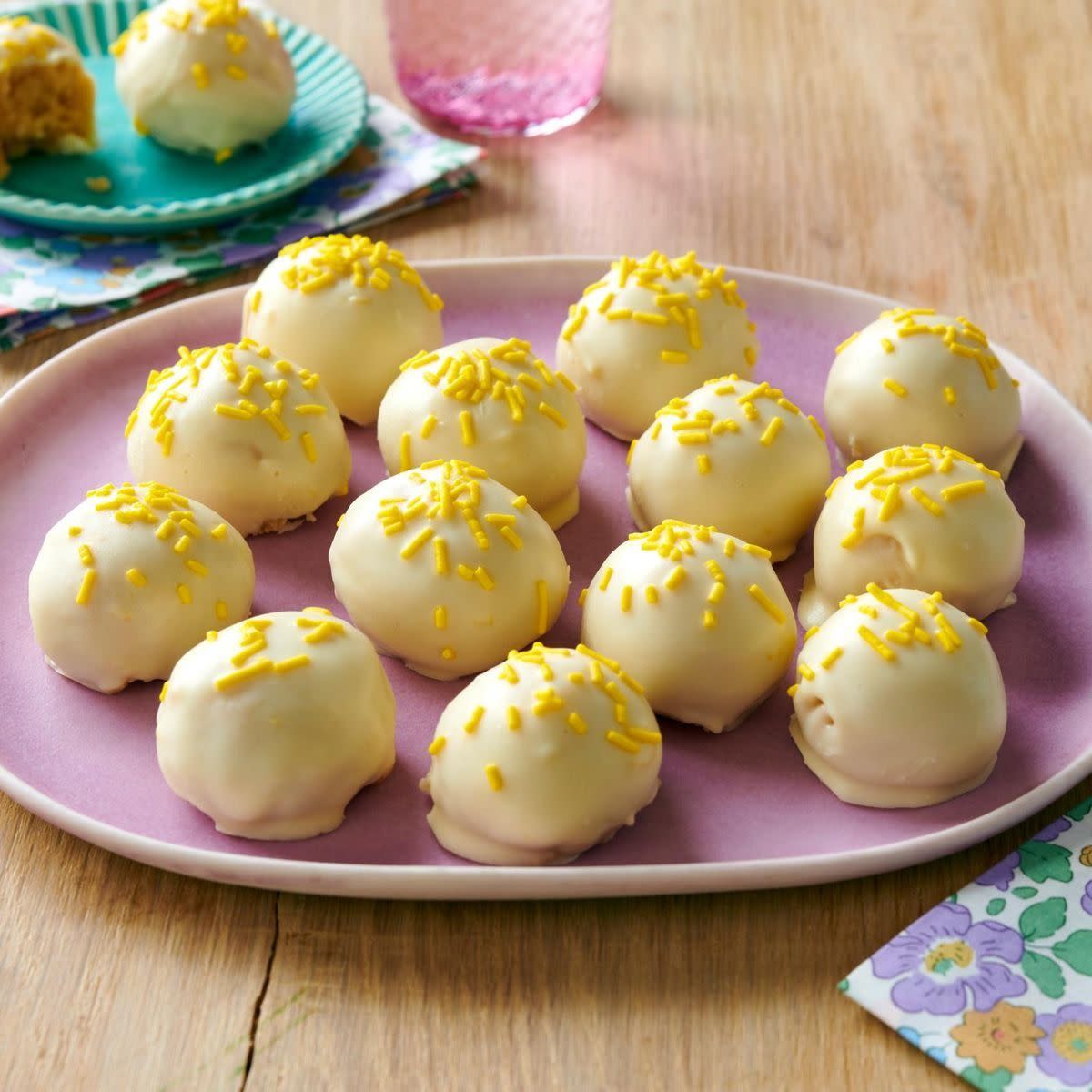 lemon white chocolate truffles