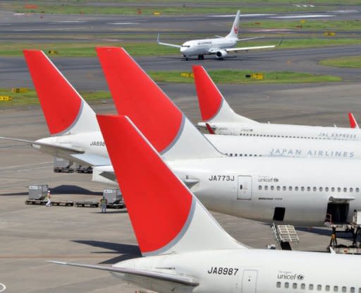 Shares in Japan Airlines slumped 4.29 percent Friday, two days after relisting, as it said it would slash flights to China amid a territorial row between Tokyo and Beijing. The firm finished the day at 3,680 yen, below the 3,790 yen it opened at on the Tokyo Stock Exchange Wednesday as it returned to the bourse less than three years after becoming one of Japan's biggest ever corporate failures