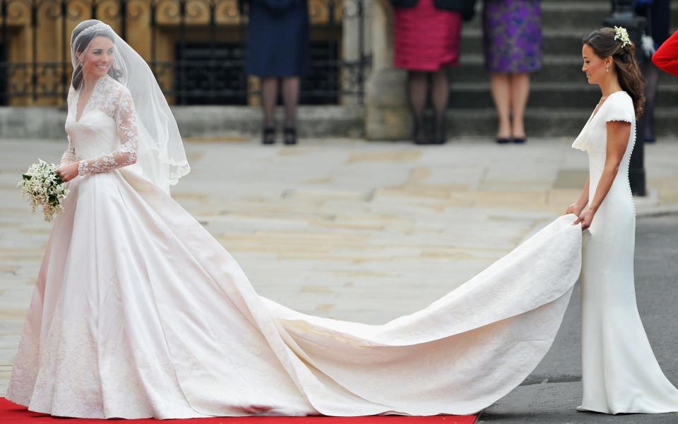 The Princess in her Burton-designed wedding dress in 2011