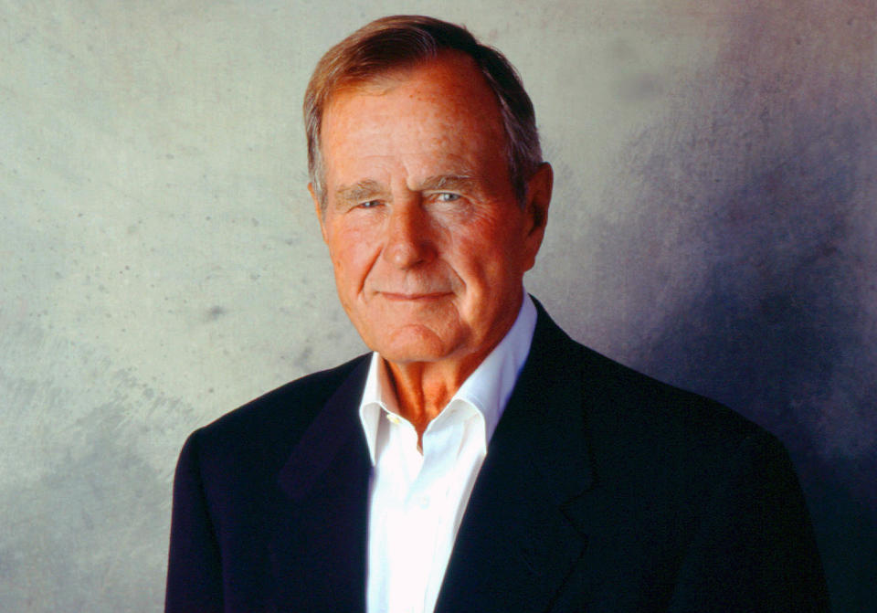 George H.W. Bush Wearing Special Socks to Final Resting Spot
