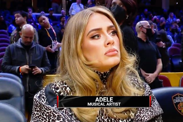 <p>NBA on TNT/X</p> Adele in viral NBA meme