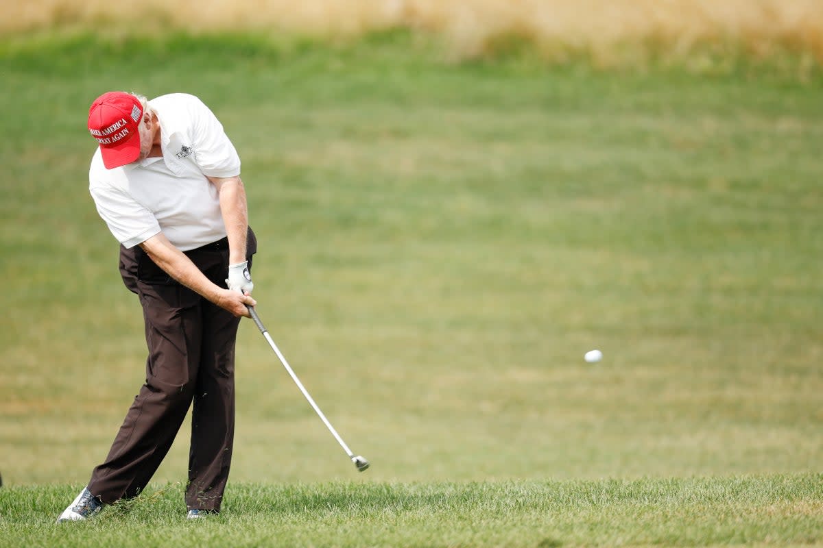 Donald Trump reportedly asked the acting director of the Secret Service if it was safe for him to continue with his favorite hobby (Getty Images)