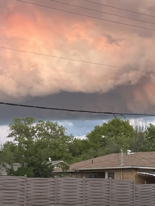 Wichita sunset on April 28, 2024 (Courtesy: Vanessa Hunter)