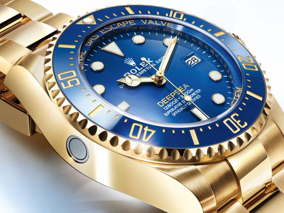 Diese neue Deepsea aus Gelbgold kostet auf der Rolex-Website 52.100 US-Dollar, also 48.600 Euro. - Copyright: Rolex