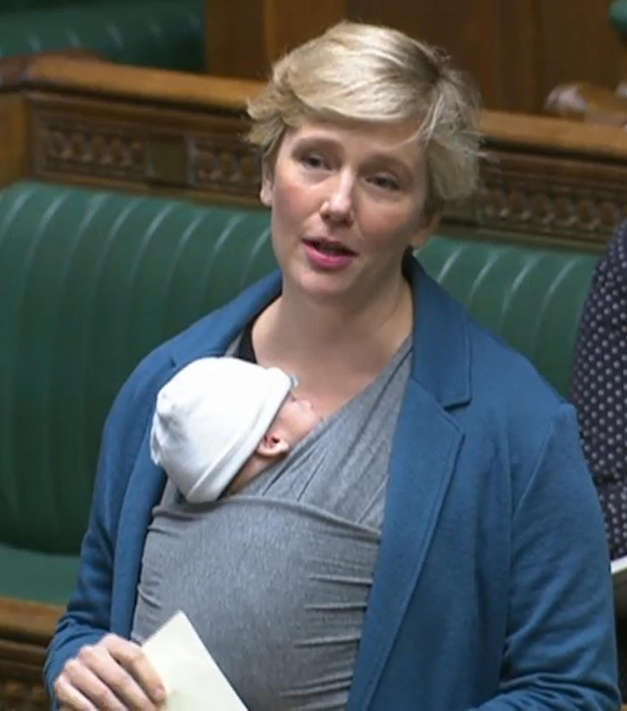 Creasy was arguing MPs don't have the proper rights to maternity leave. (PA)