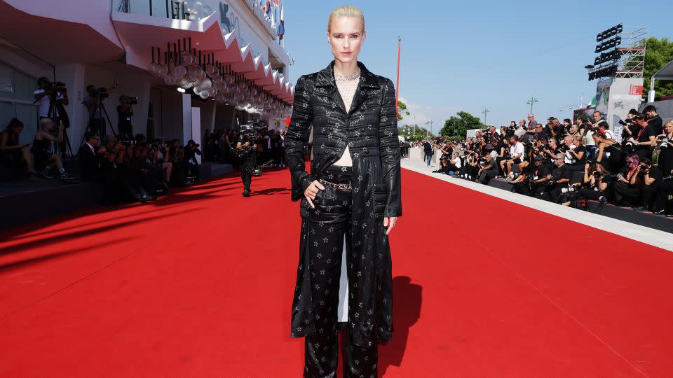 Danish actress Amanda Collin wore matching Chanel separates on the red carpet for "Bastarden (The Promised Land)." - Pascal Le Segretain/Getty Images