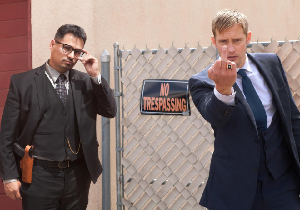 <p>A whip-smart crime comedy from the brilliant John Michael McDonagh, helmsman of 'The Guard’ and 'Calvary’, ably fronted by Alexander Skarsgard and Michael Pena. Critics went mad over it after its debut in Berlin. Out on October 7.</p>