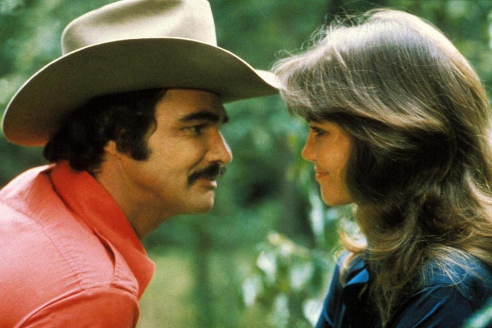 Field with Burt Reynolds in ‘Smokey and the Bandit’, 1977 (Rex)