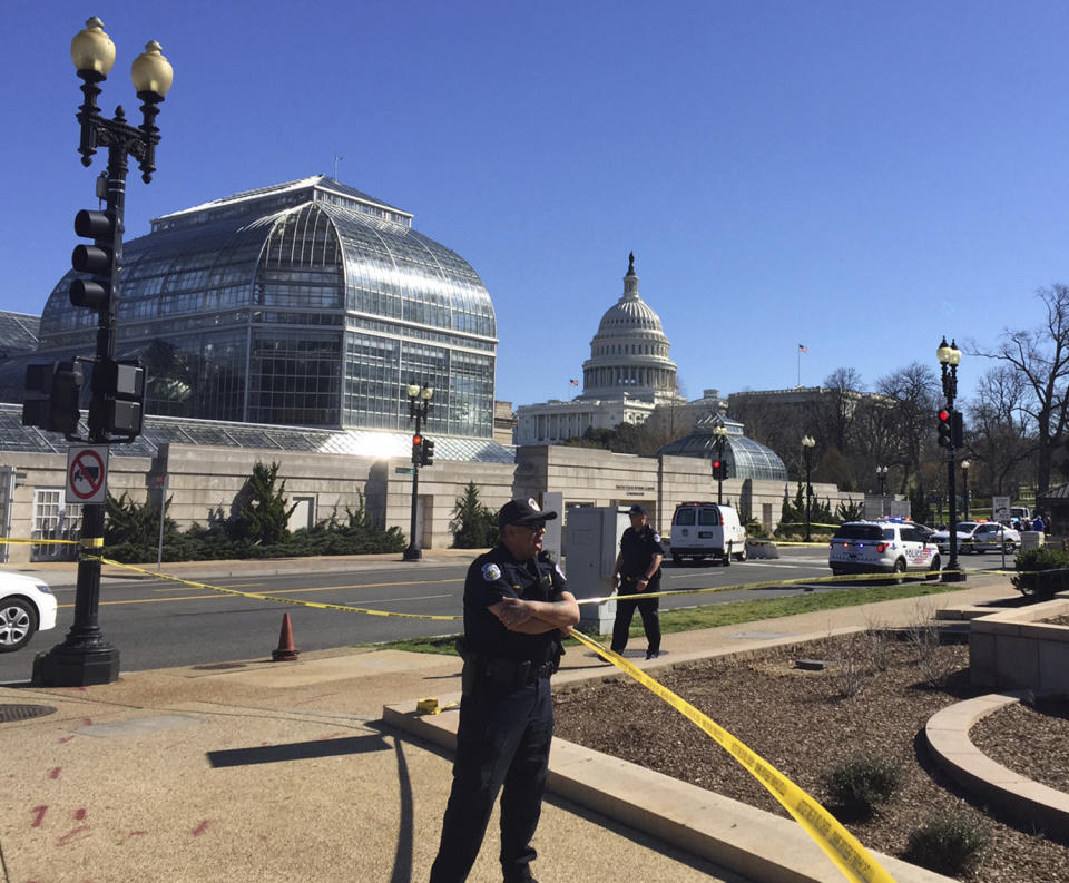 Woman strikes Police cruiser near the U.S. Capitol