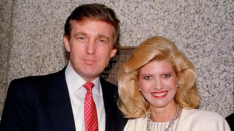 Trump y su ex esposa Ivana en 1988