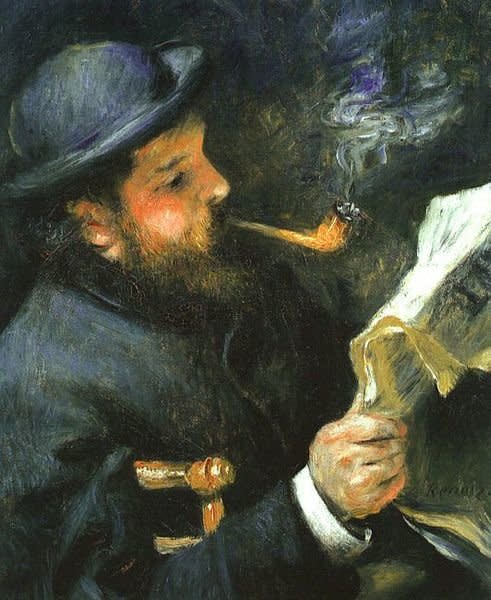 Clauude Monet, Portrait of Claude Monet, 1872.