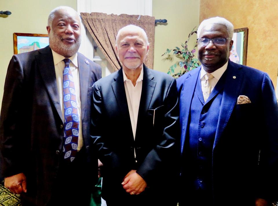 Caddo Parish District Attorney James Stewart, former State Senator Greg Tarver and Judge Carl Stewart of the 5th Circuit Court of Appeals.