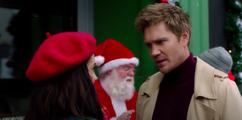 angel falls christmas fans have spotted a filming error and can't stop laughing