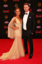 Adelaide Crows star and Patrick Dangerfield alongside his partner Mardi Harwood.