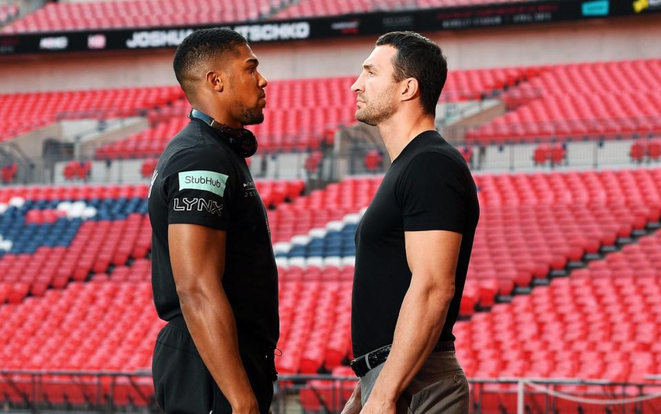 Anthony Joshua v Wladimir Klitschko is fast approaching - EPA