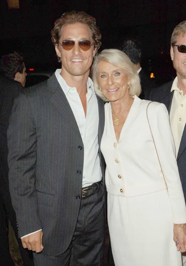 Matthew McConaughey con su madre. Mary