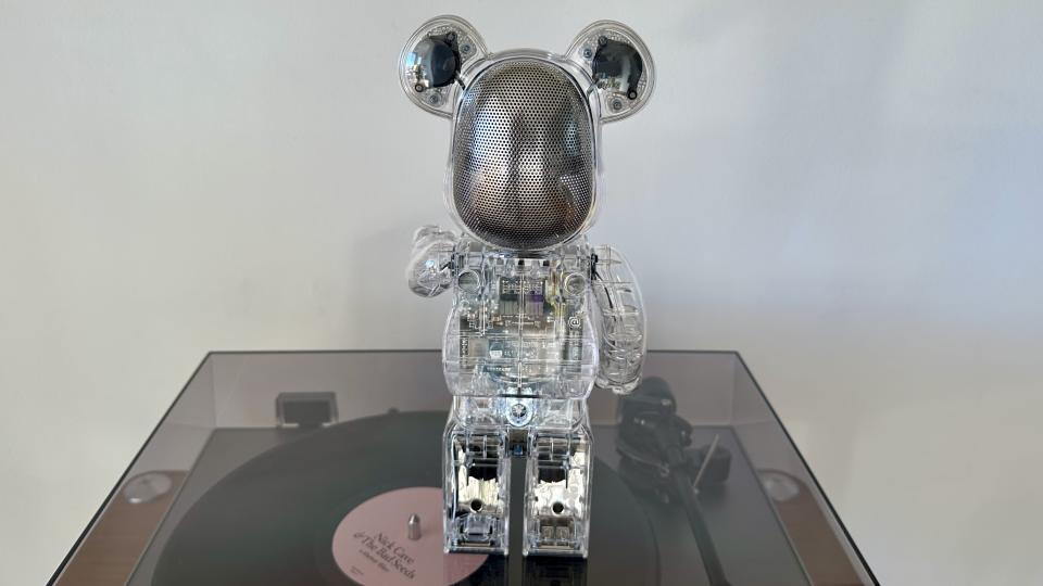 Bearbrick Audio 400% Bluetooth speaker from behind