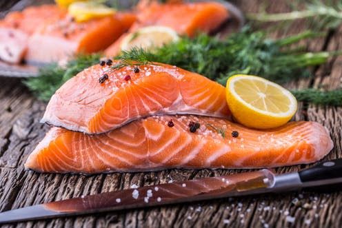 <span class="caption">We're fish fanatics, with salmon in our sights. </span> <span class="attribution"><a class="link " href="https://www.shutterstock.com/image-photo/raw-salmon-fillets-pepper-salt-dill-566639671?src=A3PzR-ethcb0KJSd0JdPAQ-1-2" rel="nofollow noopener" target="_blank" data-ylk="slk:Marian Weyo/Shutterstock;elm:context_link;itc:0;sec:content-canvas">Marian Weyo/Shutterstock</a></span>