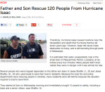 <div class="caption-credit"> Photo by: Babble</div><div class="caption-title">Father Team Superheroes</div>The father-son team of Jesse Shaffer Jr., 25 and Jesse Shaffer, Sr., 53 used boats to save their town's residents in the aftermath of Hurricane Isaac. <br> <i>Read more of this story <a href="http://www.babble.com/mom/father-and-son-rescue-120-people-from-hurricane-isaac/" rel="nofollow noopener" target="_blank" data-ylk="slk:here;elm:context_link;itc:0;sec:content-canvas" class="link ">here</a></i>