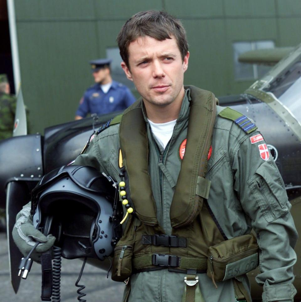 Frederik at Karup Airbase in Jutland, Denmark in 2000