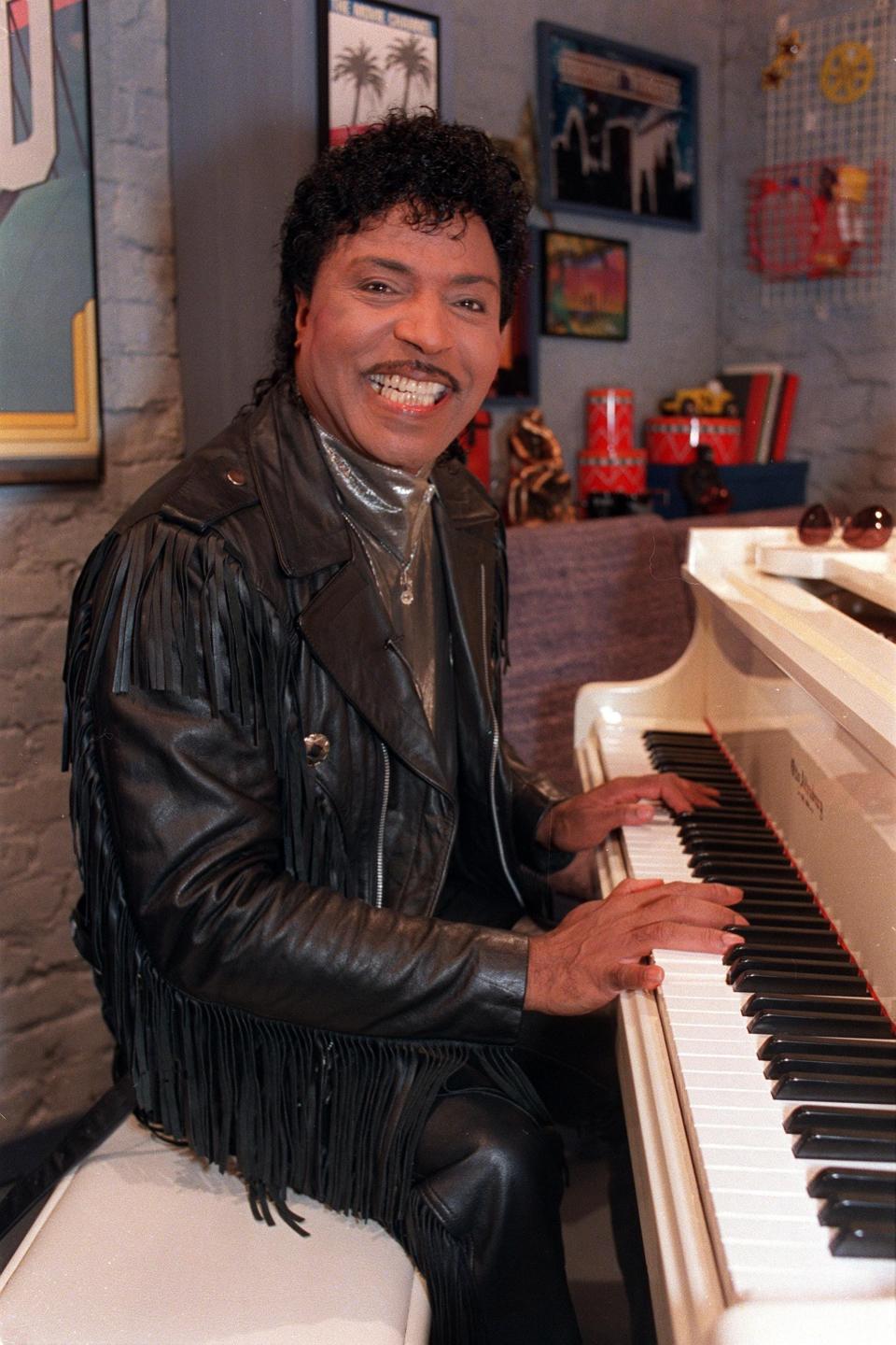 Little Richard, shown in this 1988 photo, was an early pioneer of rock ’n’ roll. Bob Dylan says his song "Tutti Frutti" was an "alarm" signaling that everything was about to change in society.