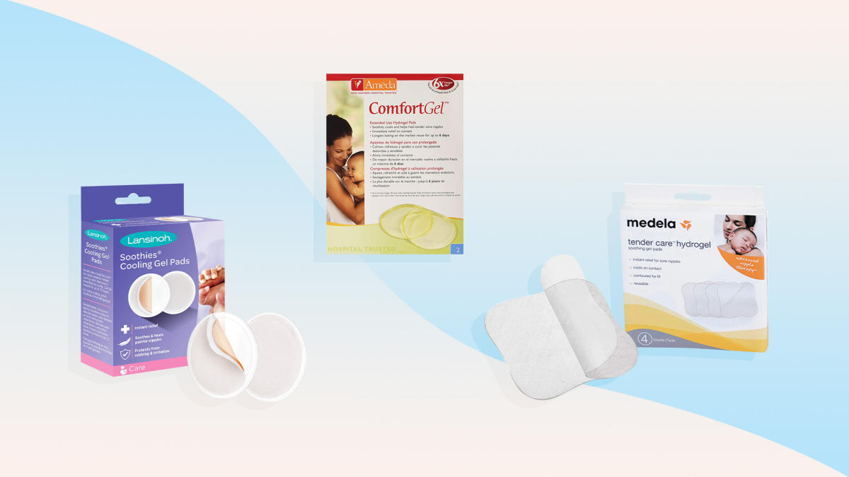  Ameda ComfortGel HydroGel Soothing Nursing Pads, Breast Pads, Hydrogel Nipple Pads for Breastfeeding, Reusable Cooling Nipple Gel Pads, Breastfeeding Supplies Nursing Gel Pads