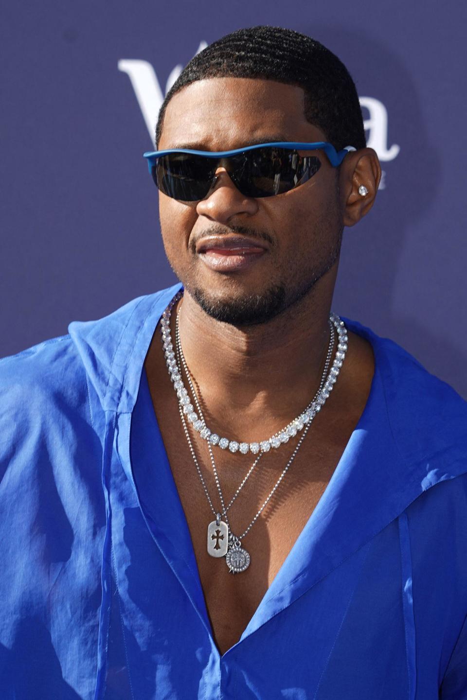 Usher takes the stage at the Super Bowl LVIII halftime show