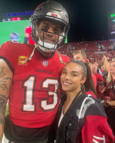 <p>Mike Evans Instagram</p> Mike Evans and Ashli Dotson.