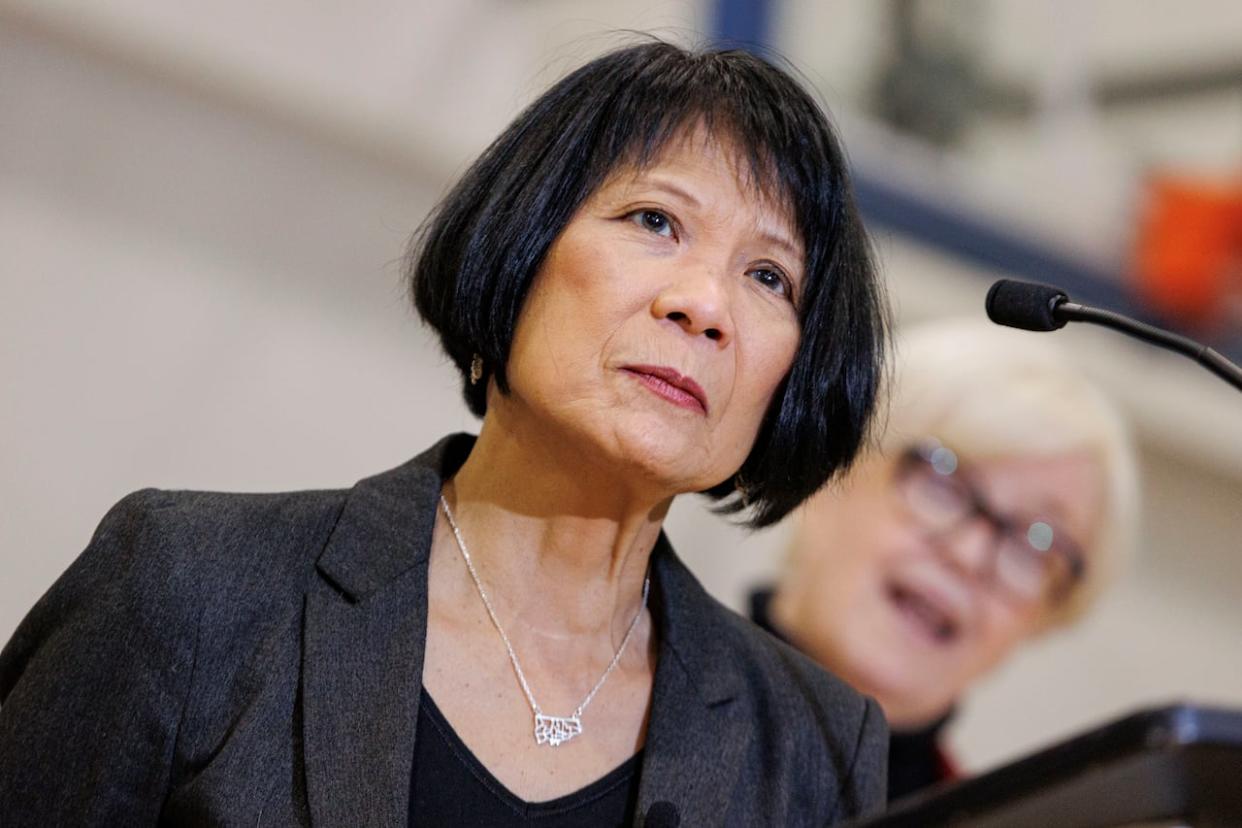 Mayor Olivia Chow says she is 'saddled' with hosting the 2026 men's FIFA World Cup due to previous council decisions, but the city must now embrace the event. (Evan Mitsui/CBC - image credit)