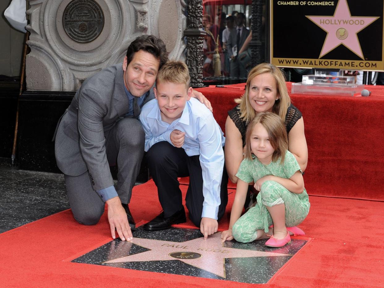 paul rudd honored with star on the hollywood walk of fame