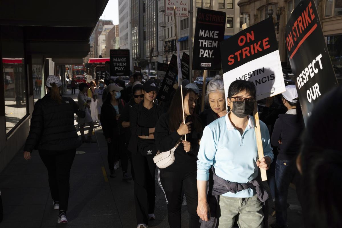 Thousands of US hotel workers strike over Labor Day weekend